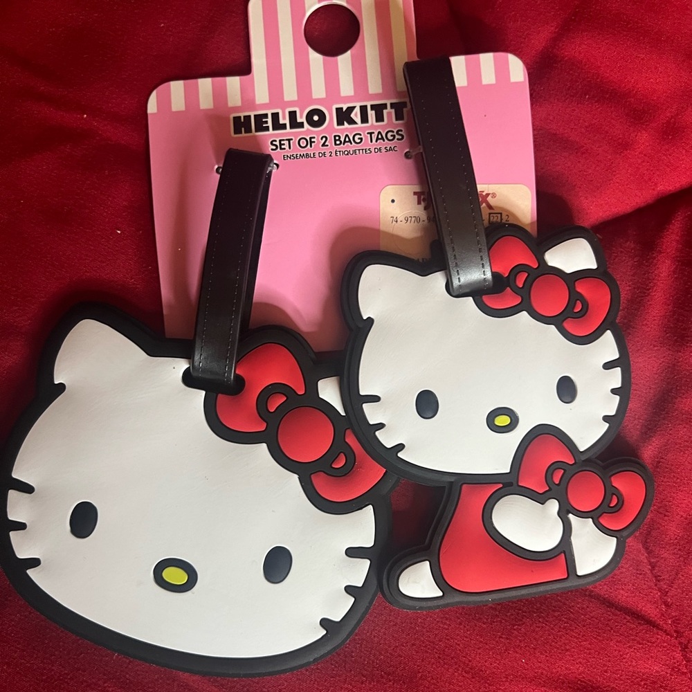 Hello Kitty luggage tags